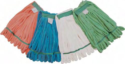 98 $10.20 D. SCREW-TYPE BLENDED CUT-END WET MOPS Four blended fibers: Cotton, rayon, polyester and acrylic. Good absorbency. True ounce weights. Color Type 16 oz. 20 oz. 24 oz. 32 oz.