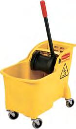 WAVEBRAKE BUCKET & WRINGER SYSTEM The WaveBrake mop bucket and wringer system reduces splashing, which means a safer environment, cleaner floors and