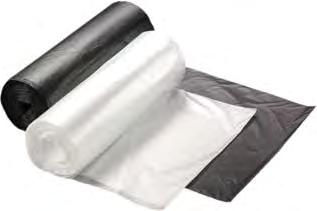 CAN LINERS THICKSKINS & MUNICIPAL LINERS THE RIGHT BAG FOR THE RIGHT APPLICATION Type of Resin Material Select the right type based on the application and the kind of trash being put into the bag.