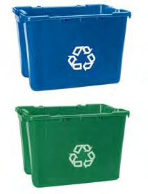 00 CONTAINERS GLUTTON RECYCLING - LARGE CAPACITY & MULTI-STREAM STATIONS For high capacity areas, choose from a 46 gallon two-stream station that comes with one Glutton and two Slim Jims (with