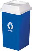 CONTAINERS RECYCLING CONTAINERS & ACCESSORIES, SMOKING STATIONS SQUARE RECYCLING CONTAINER & LIDS For