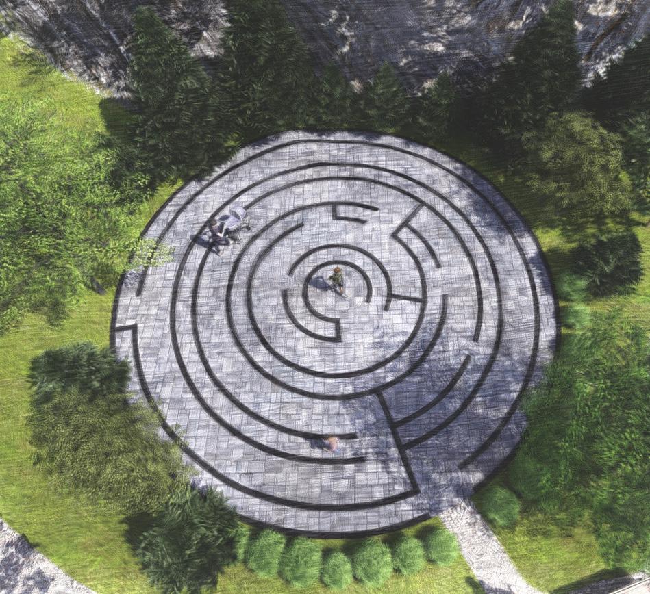 ACCESSIBLE PAVER LABYRINTH (WIDE & NARROW PATHWAYS)