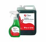 Independently tested to BS6471 QAP50. CWR0107-5 CWR0107-RTU Kitchen Cleaner & Sanitizer Superior antibacterial Cleaner Sanitizer. Non-rinsing applications.