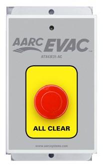a Cancel signal to the AARC-EVAC Receiver/Message Players and the AARC- EVAC Wireless Linked Visual Alert Beacon Units. Alert Button Evac Button S.O.