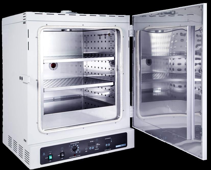 If the oven is exterior is unusually warm or hot, push the chamber
