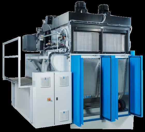 WR 120 with integrated, easily accessible heat exchangers JENSEN Transfer Dryer WR 60 120 Highest Performance with Minimal Use of Energy In an environment of increasing energy costs and wages,