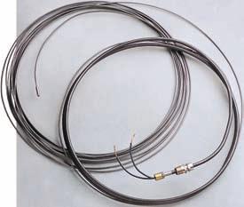 Fluoropolymer jackets are available for corrosive applications. The cable is flexible for easy wrapping around piping and complex fittings and can be cut-to-length in the field.