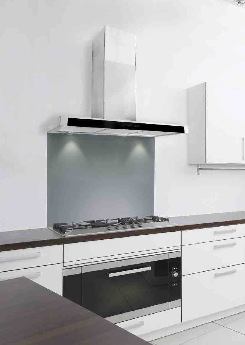 WALL MOUNTED HOODS LA-FSL Stainless Steel and Black Elegant & Modern The
