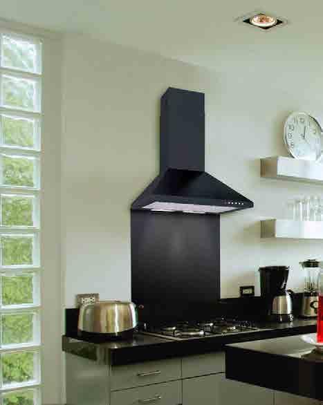 WALL MOUNTED HOODS LA-STD Stainless Steel, Black, White and Cream The Luxair STD is by far the