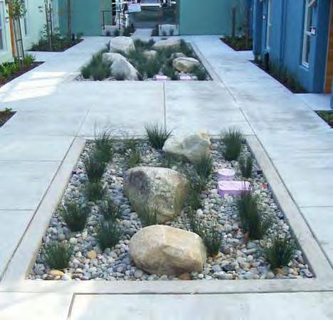 SAN MATEO COUNTYWIDE WATER POLLUTION PREVENTION PROGRAM lists many strategies for reducing impervious surfaces, and it offers guidance for using self-treating areas (for example, landscaped areas,
