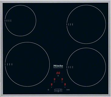 Hobs and CombiSets KM 6115 Induction hob with onset controls with 4 cooking zones for maximum convenience at an attractive entry level price.