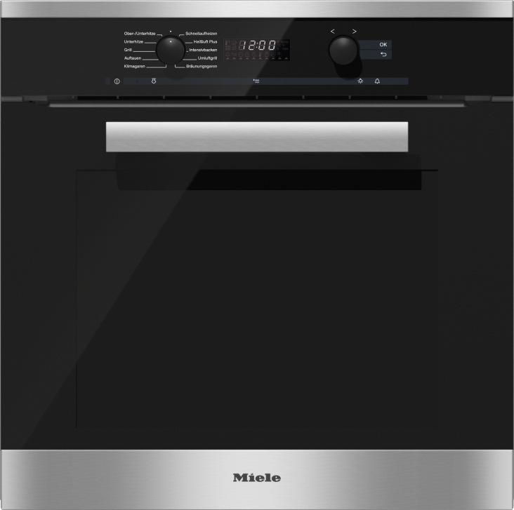 Built-in oven H 6260 B EasyControl, LCD-Display Retractable knobs Familiar