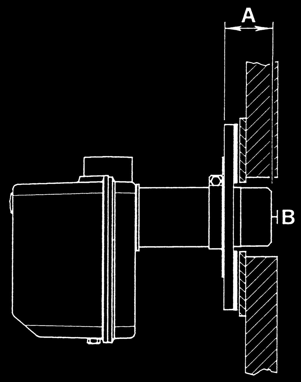 METHOD 1 UNIVERSAL MOUNTING FLANGE A) Slide the UNIVERSAL MOUNTING FLANGE (1) over the end cone assembly with the flat flange surface towards the heating unit.