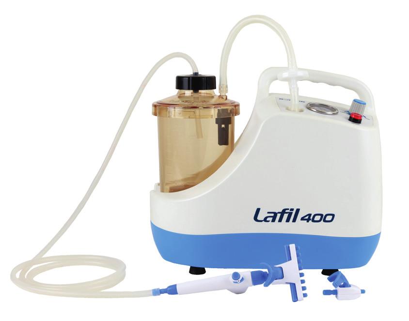 Order number 00829 197404-11 00829 197404-22 Lafil 400 plus with 1200ml PES waste bottle inclusive handle, 1-channel