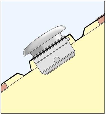 5mm Maximum fixing thickness: 370mm (B) PITCHED ROOF B All T-Series roof models may be installed in fixing plates with zinc or lead weathering apron (provided by others), fitted directly to a tiled
