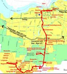 North-South Corridor LRT Project EA Rideau Centre to Barrhaven Town Centre 31 km