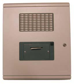 Two ranges of ancillary housing are available; one is designed to accommodate various modules on the removable chassis plate and also has the option to mount a document holder on the rear of the door.