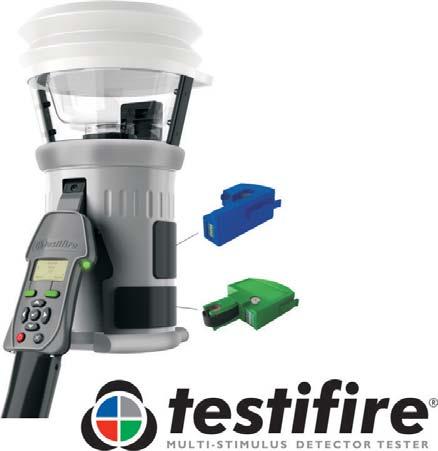 194 Detector Test Equipment Essential Test Equipment Testifire is a 3 in 1 tool which represents the next generation of detector testing enabling smoke, heat and CO