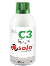 It is non-flammable, fast activating and fast clearing Solo CO Detector Tester Order Code 517.001.