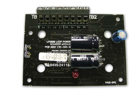 45 Panel Ancillaries and Modules LPS800 Loop Powered Sounder Module EMC/RFI: Equal or exceeds EN61