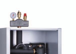 Protect floor heating systems against excessively high inlet temperatures. Do not reduce pipe diameters for the supply and return connections to the heat pump before connecting a buffer storage-unit.