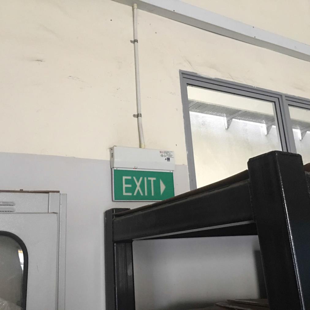 Exit Sign Obstruction to exit sign