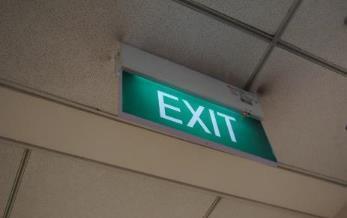 Exit Sign Exit signs are to