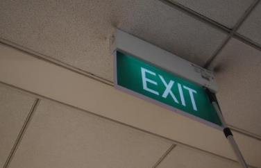 Exit signs should also be lit