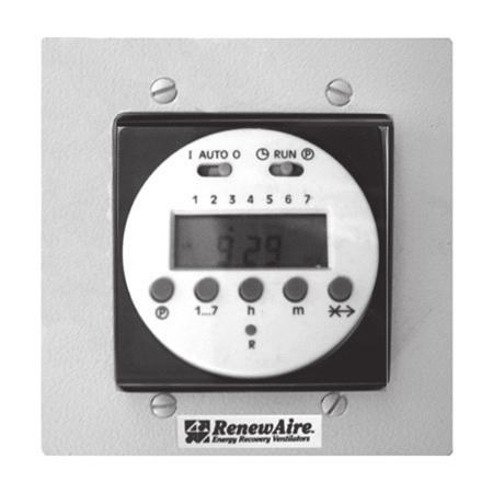 CONTROLS These controls are intended to turn S&P commercial energy recovery ventilation systems on and off at appropriate times.
