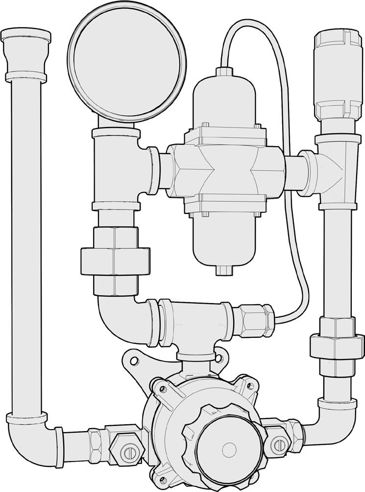 Installation 1. Valve should be installed at a location where it can easily be cleaned, adjusted or repaired. 2. The inlets are clearly marked on the valve body casting.