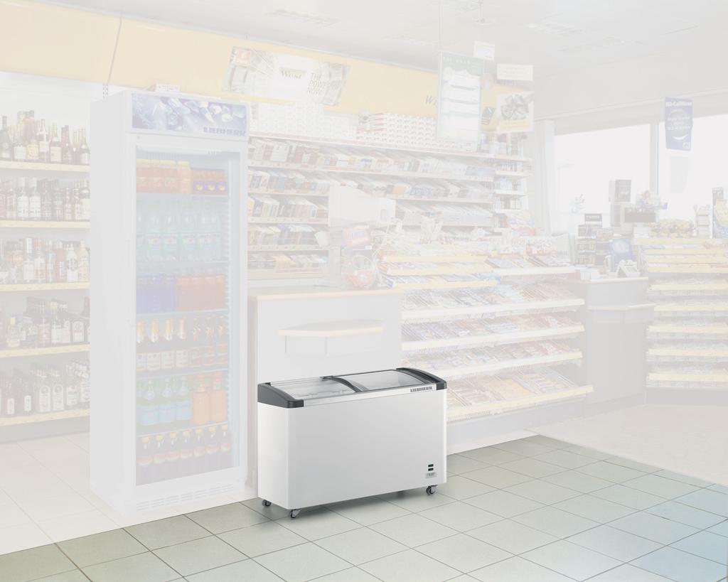 The Impulse Sales Chest Freezers No matter whether it is in the supermarket, at the petrol station or kiosk Liebherr s impulse sales chest freezers promote business in all self-service areas.