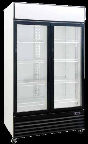 DOUBLE UPRIGHT CHILLER Glass Door Upright Chiller - Double Door High quality, reliable double glass door chiller ideal for soft drinks, alcohol, chilled snacks and dairy products.