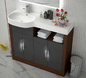 Lucido 1000 Vanity Unit A truly different piece of bathroom furniture.