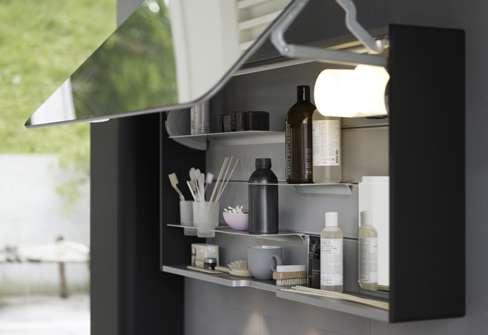 DANSANI CURVO Freedom of choice everywhere The many practical shelves of the mirror cabinet can be rearranged and combined according to your