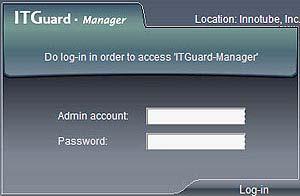 4. ITGUARD-MANAGER LOGINS You can access the devices from the ITGuard-Manager window by entering the IP address in the Explorer s URL window for the applicable device serial numbers (or MAC) that are