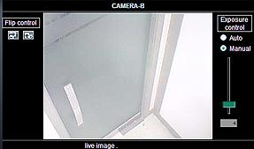 2 If the icon above for the camera view page is displayed, the camera is not installed. 3 Camera image view page: the default displays real-time images.