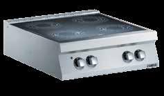 They are controlled by a power regulator and allow for all kinds of food to be cooked quickly, especially when starting from cold.