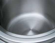 BOILING PANS GREAT CAPACITY AND SUPERIOR POWER EFFICIENCY AND PRODUCTIVITY Evo900 pots guarantee uniform cooking and a precise boiling control thanks to the Energy Regulator.