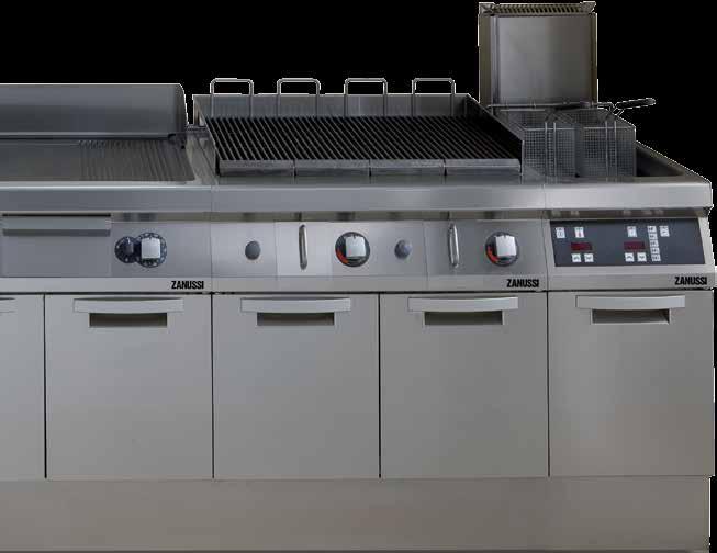 HP GRILL High productivity and energy saving is achieved thanks to Energy Control which regulates the level of power and piezoelectric ignition with precision.