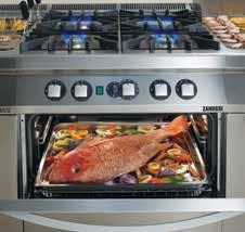 GAS CONVECTION OVEN The 800 mm wide gas convection oven is particularly flexible. Cooking times are considerably reduced (up to 50%*) compared to a traditional static oven.