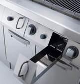 HP GRILL The HP grill guarantees high productivity and energy savings. It has a vast cooking surface and the grills can easily be removed.