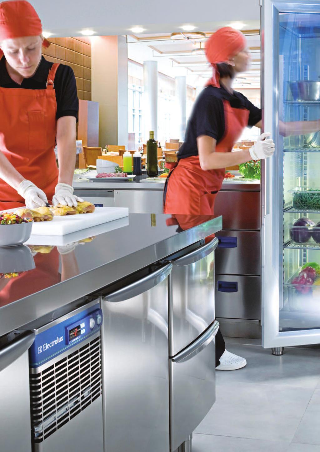 Refrigeration A refrigerator operates 24/7, 365 days of the year. This is why every model across the Electrolux range is designed to maximise the storage capacity whilst minimising energy consumption.