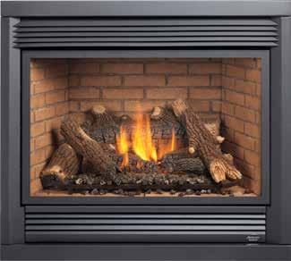 Face, Fireback and Andiron Options Our Medium and Large Gas Fireplaces