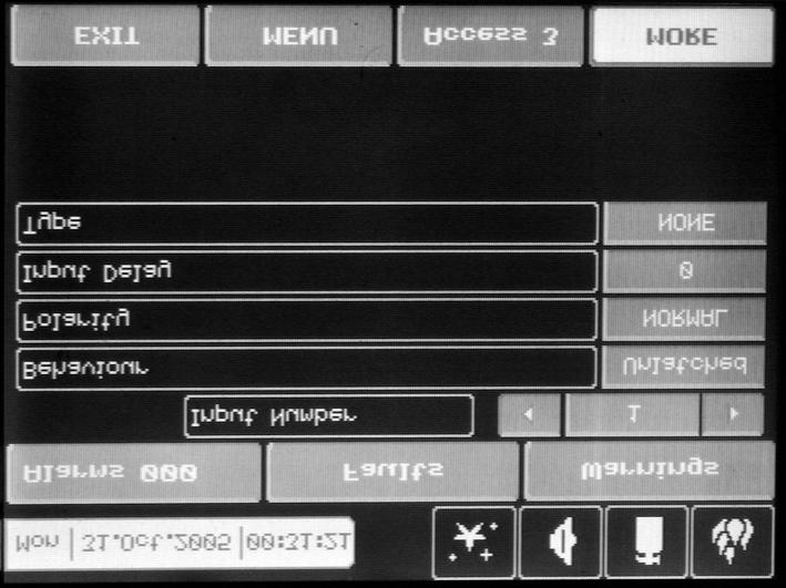 3.4 Inputs To enter the submenu for inputs configuration choose Inputs button from Programming menu Fig. Screen 2. The general view of the menu for inputs configuration is shown on Fig. Screen 13.