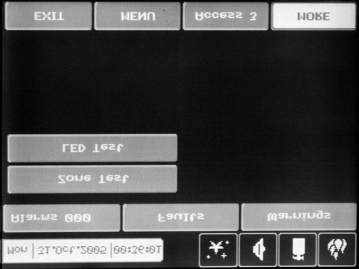 7 Testing The addressable fire panel IRIS has an option for testing of zone functioning and the LED-indication of the panel. To make a test, choose the Test button from Programming Menu Fig.