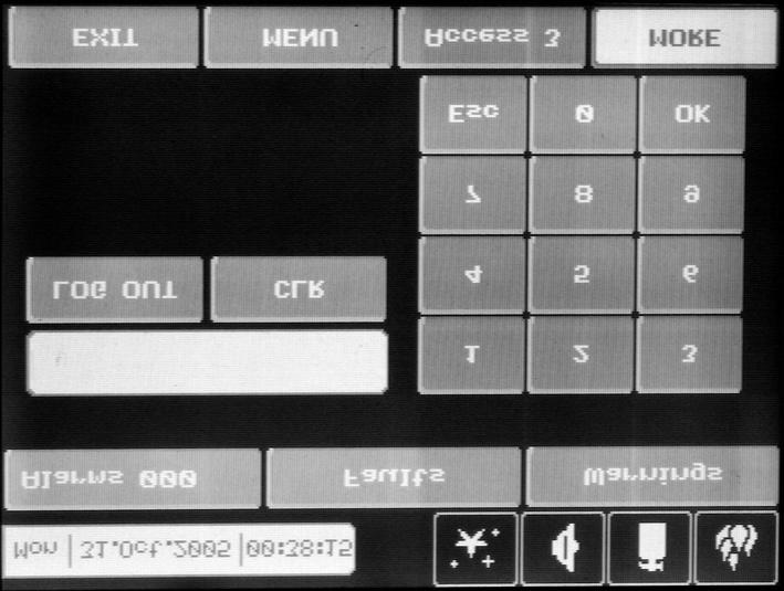 5 Silence Buzzer (1) The Silence Buzzer button deactivates the internal buzzer. 5.6 Reset (2) The Reset button is activated only in access levels 2 and 3.