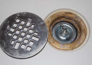 The seal needs to be held in place using the method described for bracing floor drain seals.