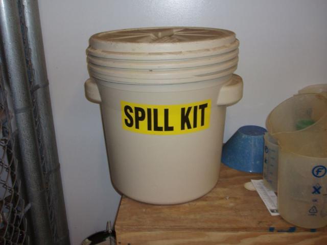 Portable Spill Kit - PPE - Respirator - Hazardous material storage bag - Absorbent