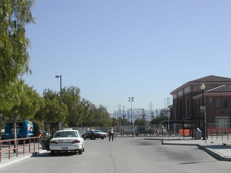 Figure 4.17-15: Diridon Arena Station Location (View to the south from just north of the Diridon Caltrain Station) Figure 4.