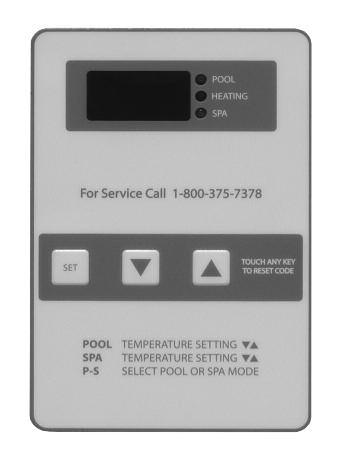Controls Your heat pump pool heater incorporates digital safety controls and indicators to ensure its safe, reliable operation. Water Pressure Switch: Prevents operation when the pump is OFF.